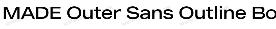 MADE Outer Sans Outline Bold PERSONAL USE字体转换